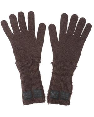 MM6 by Maison Margiela Wool Blend Gloves - Purple