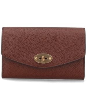 Mulberry Bovine Leather Wallet - Purple