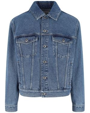 Loewe Anagram Denim Jacket - Blue