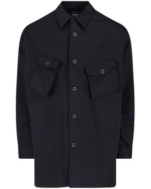 Y-3 Button-Up Shirt - Blue