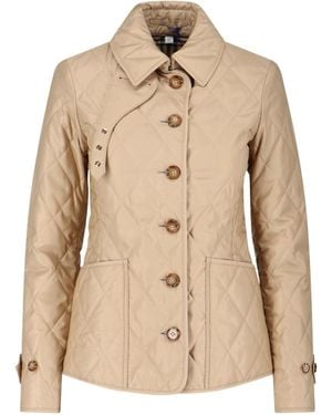 Burberry Jackets Polyester - Natural