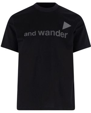 and wander T-Shirt Logo - Nero