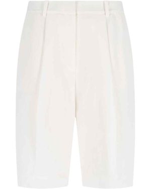 Calvin Klein Logo Bermuda Shorts - White