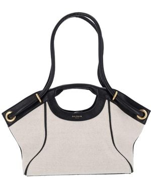 Balmain Canvas Tote Bag - White