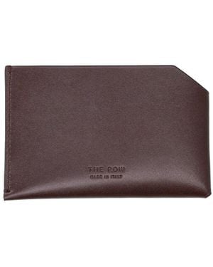 The Row Leather Wallet - Purple