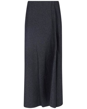 Giorgio Armani Long Wrap-Style Skirt - Black