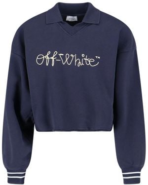Off-White c/o Virgil Abloh Sweaters Fabric: Cotton - Blue