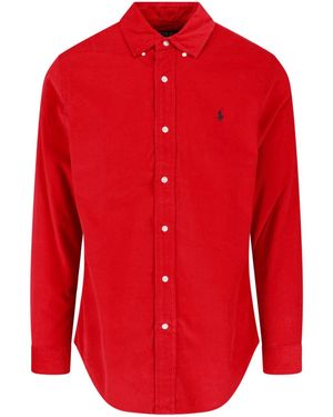 Polo Ralph Lauren Velvet Shirt - Red