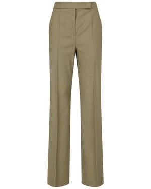Max Mara Straight Tailored Pants - Green