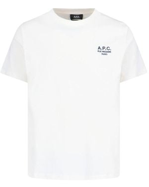 A.P.C. T-Shirts And Polos Organic Cotton - White