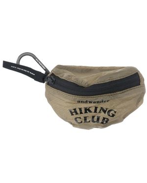 and wander "Hiking Club" Mini Pouch - Brown