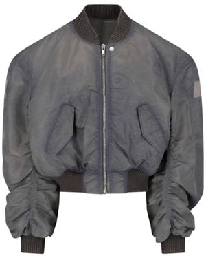 Rick Owens Bomber Jacket "Secchia Flight" - Grey