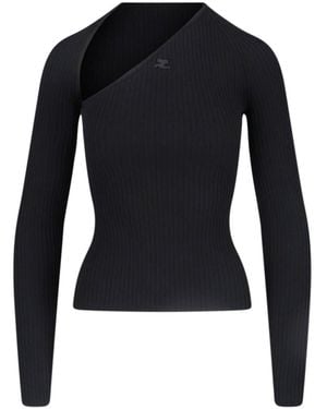Courreges Slash Logo Top - Blue