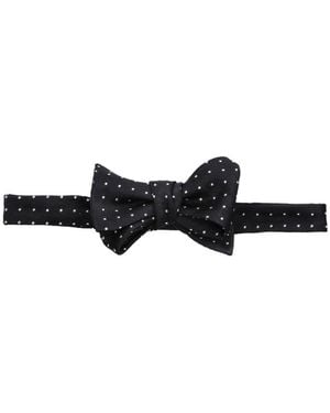 Polo Ralph Lauren Polka Dot Silk Bow Tie - Black