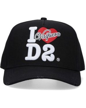 DSquared² Logo Baseball Cap - Black