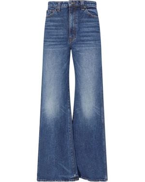 KHAITE High-Rise Wide-Leg Jeans - Blue