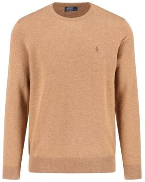 Polo Ralph Lauren Logo Wool Jumper - White