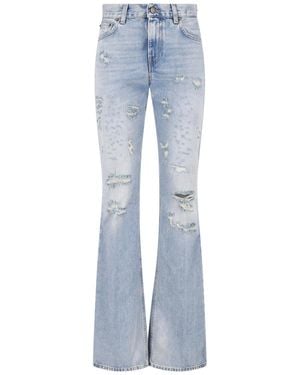 Haikure Flared Jeans "Flora" - Blue