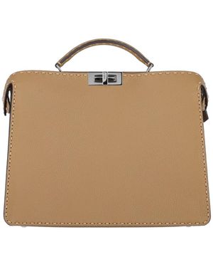 Fendi Medium Handbag "peekaboo Iseeu" - Natural