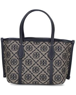 Tory Burch "Perry" Mini Tote Bag - Black