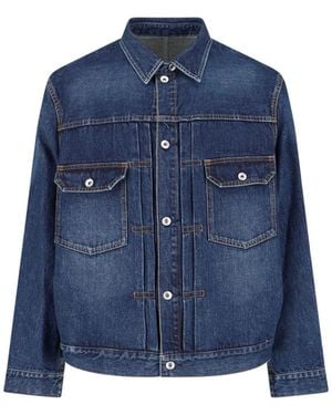 Sacai Jackets Cotton - Blue