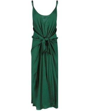 JW Anderson Silk Midi Dress - Green