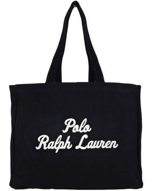 Polo Ralph Lauren Logo Tote Bag - Black