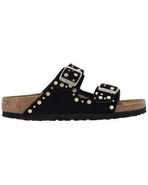 Birkenstock Arizona Rivet Sandals With Adjustable Straps - Black