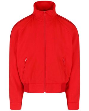Marni Zip-Up High Neck Wool Jacket - Red
