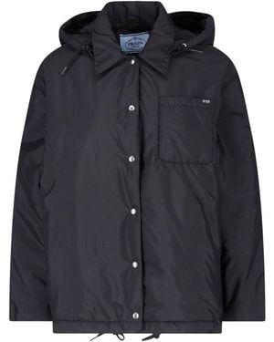 Prada Giacca In "Re-Nylon" - Blu