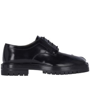 Maison Margiela Lace-Up Shoes Tabi - Black