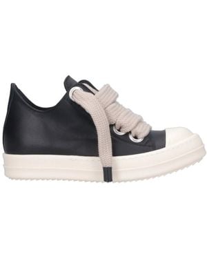 Rick Owens "Jumbolaced" Low-Top Trainers - Black