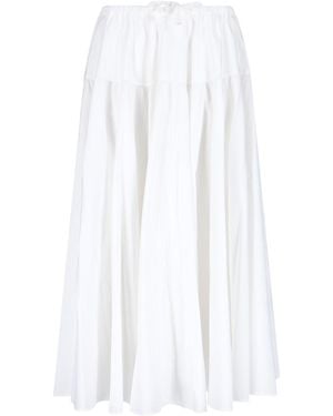 Patou Gonna Midi Svasata - Bianco