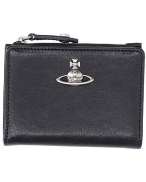 Vivienne Westwood Bi-Fold Wallet Orb - Blue
