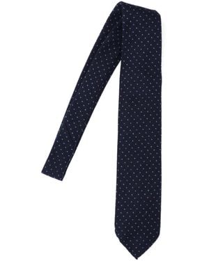 Cesare Attolini Cravatta A Pois - Blu