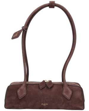 Alaïa Small Shoulder Bag "Le Teckel" - Brown