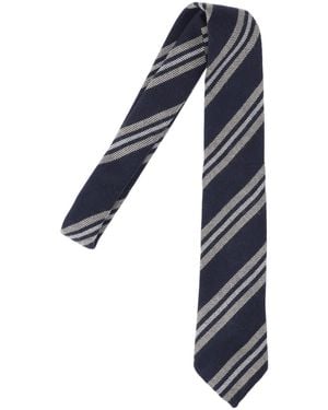 Finamore 1925 Wool Tie - Blue