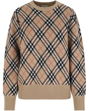 Burberry Sweaters Wool - Natural