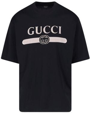 Gucci T-Shirt Logo - Black
