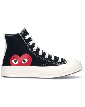 COMME DES GARÇONS PLAY Converse Edition Chuck 70 Canvas High-Tops - Black