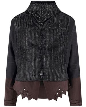 Kiko Kostadinov Textured Studded Cutout Jacket - Black