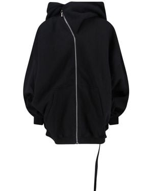 Rick Owens Maxi Felpa Zip - Blu