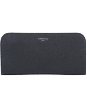 Saint Laurent Zip Wallet - Blue