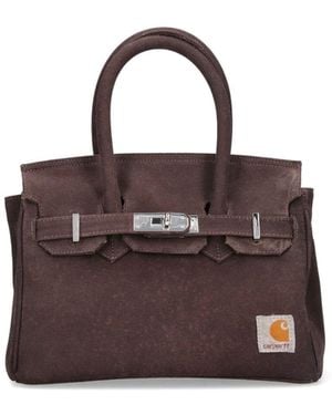 ANOTHER CHANCE Small Denim Bag - Brown