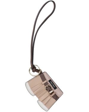 Miu Miu Mini Skirt Keychain Trick - Natural