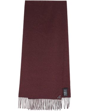 Prada Silk And Cashmere Scarf - Purple