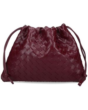 Bottega Veneta "Dustbag" Clutch - Red