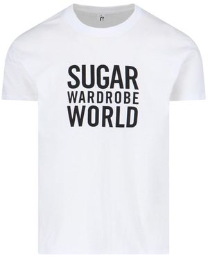 Sugar #Wardrobeworld' T-Shirt - White