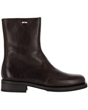 Our Legacy Leather Ankle Boots - Black
