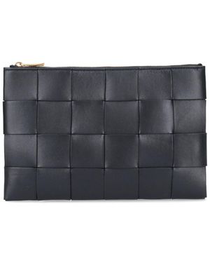 Bottega Veneta Pouch Piccola Intrecciato - Blu
